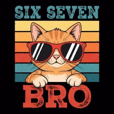 Six - Seven Bro Gato con gafas