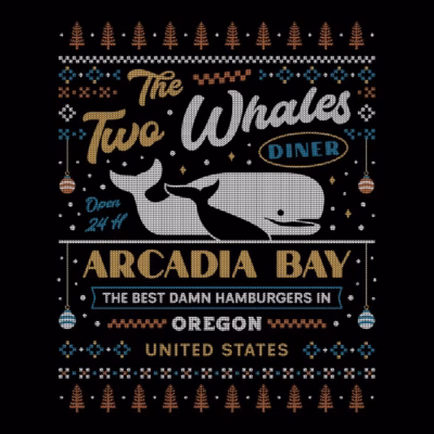 Two Whales Diner Ugly Sweater