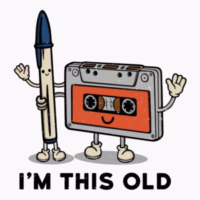 im this old boligrafo y cassette shirtwoot