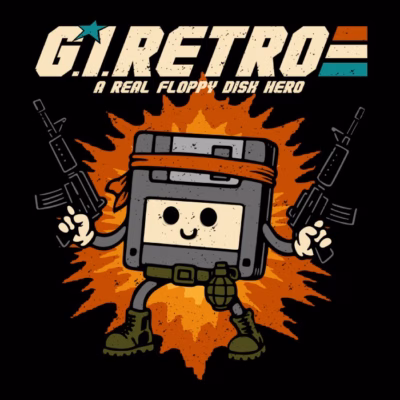GI Retro floppy disk shirtwoot