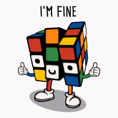 im fine cube rubiks shirtwoot