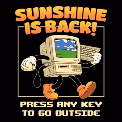 Sunshine is back retro computer