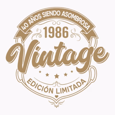 Vintage 1986, 40 años siendo asombrosa