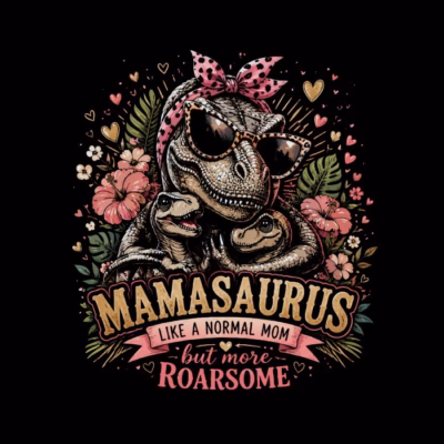 Mamasaurus family pink gift