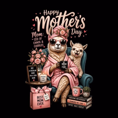 Happy Mother's Day - Cute llama