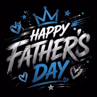 Happy Father's Day Blue
