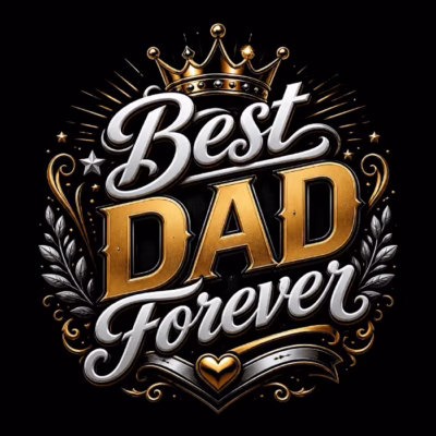 Best Dad Forever - Gold
