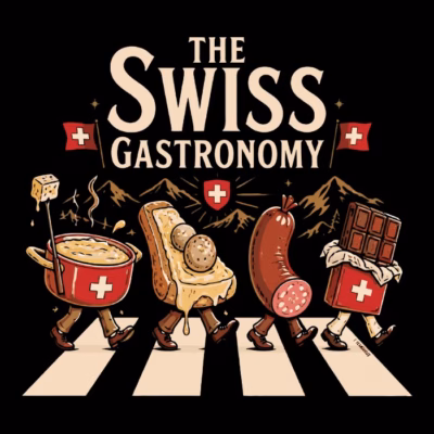 The Swiss Gastronomy Illustration
