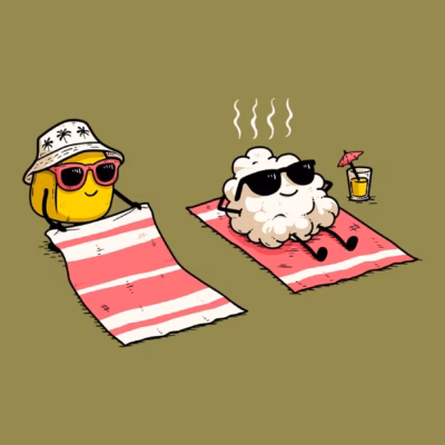 Pop corn à la plage2