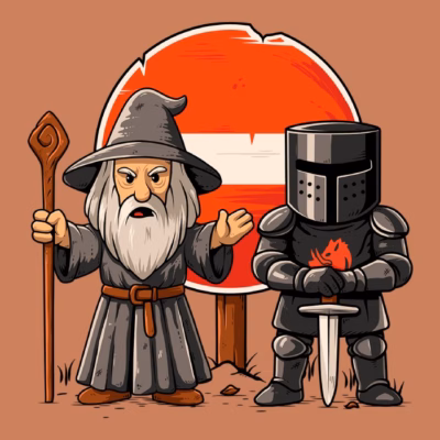 Chevalier noir et Gandalf - FINA-72
