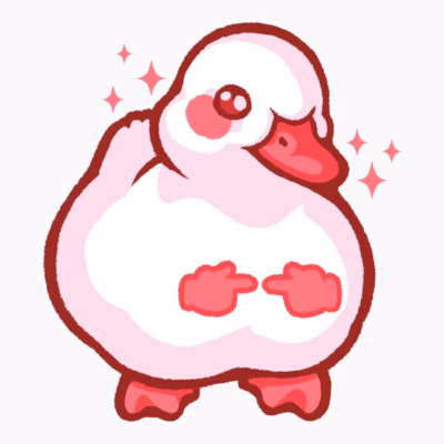 Shy Duck Fingers Touching