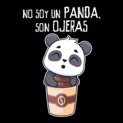 No soy un panda, son ojeras (oscuro)