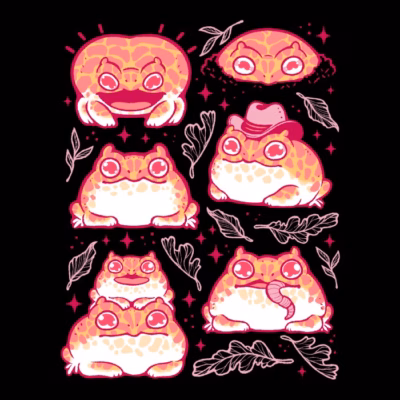 Cute Pacman Frog