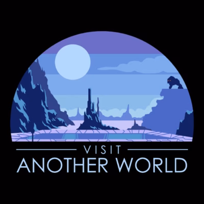 Visit another world retro video game