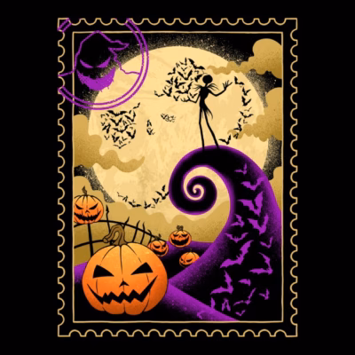 Halloween postage