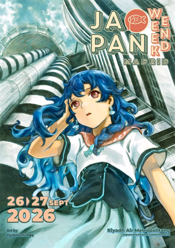 Cartel de la japan weekend madrid 2026 del artista yoshitoshiabe