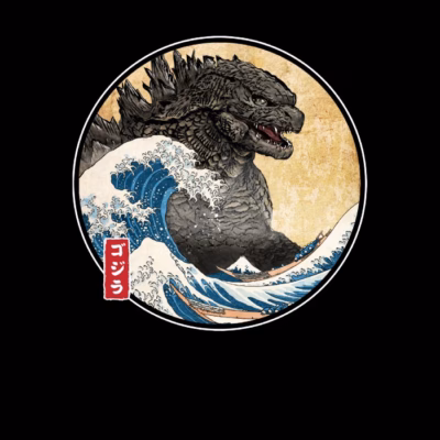 The Great Gojira off Kanagawa