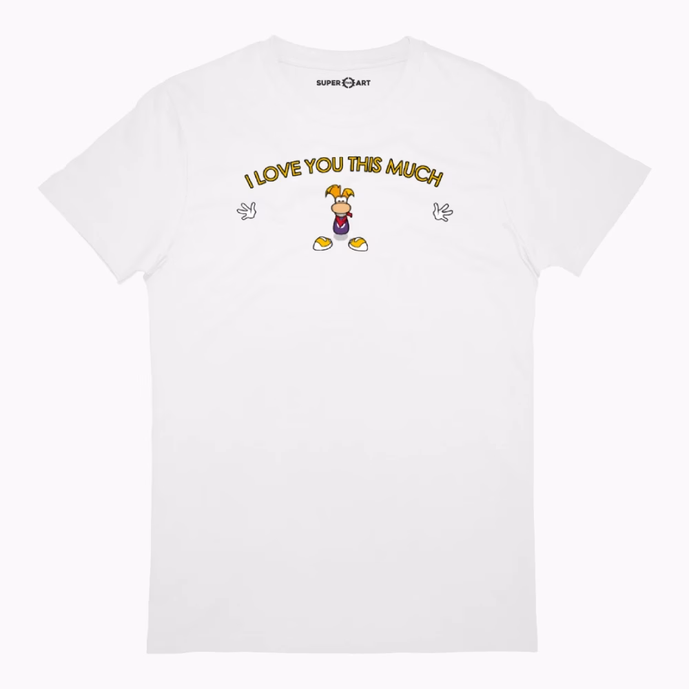 Camiseta parodia rayman artista raffiti