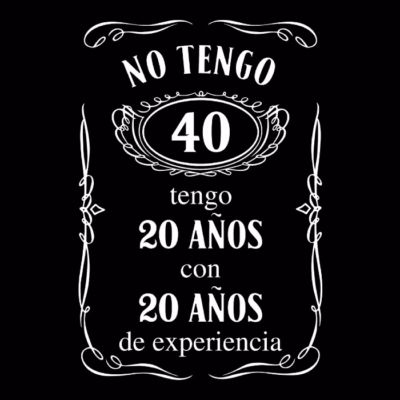 No tengo 40 años