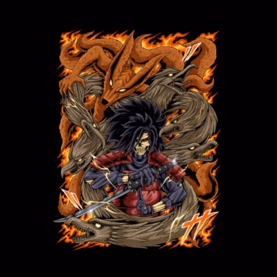 uchiha madara skull mokuton kurama