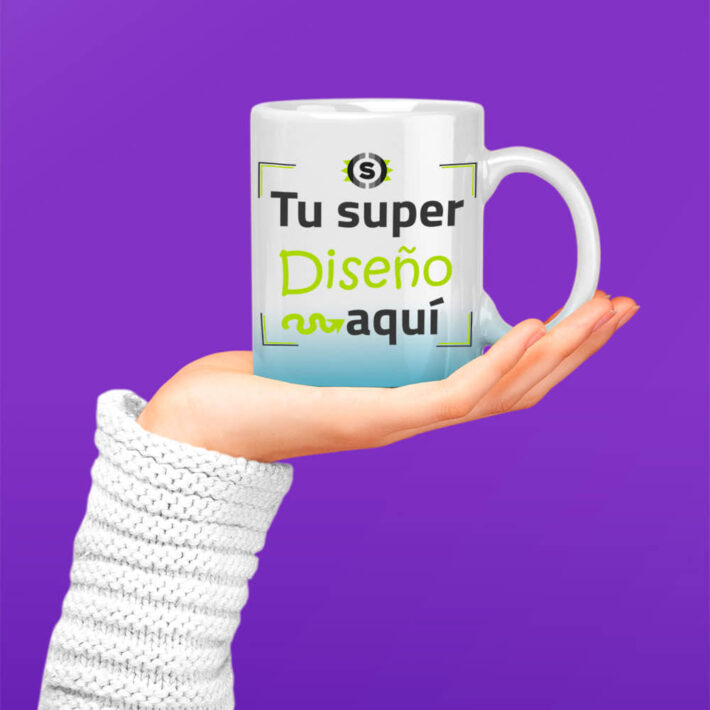 Taza degradado regalo original 1